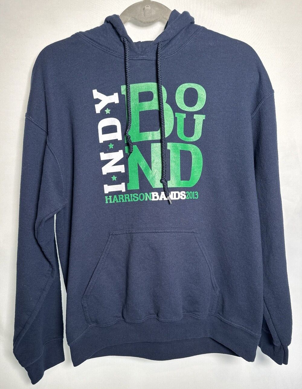 INDY HARRISON BANDS 2013 MEN’S LONG SLEEVE HOODIE SIZE MEDIUM